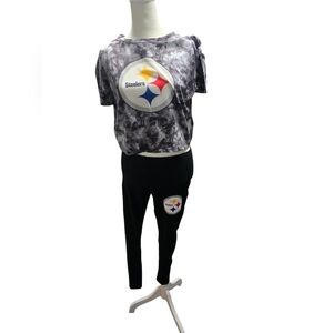 Steelers Tie-Dye Top and Leggings Set Size SM